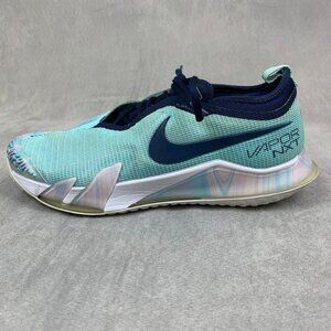Nike Womens Tennis Shoes 8.5 Blue Court React Vapor NXT Glacier Ice CV0742-402